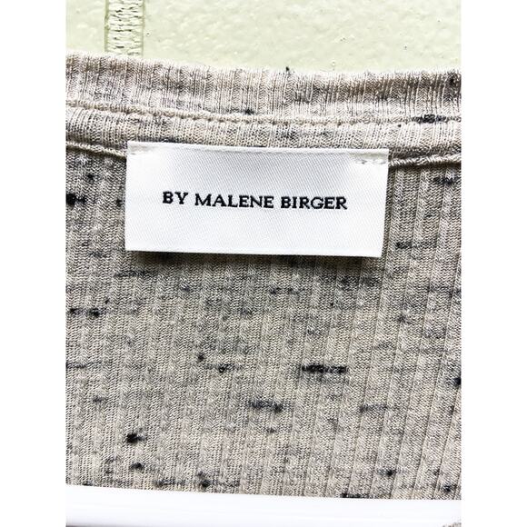 By Malene Birger Nimas Blouse Oyster Grey Crewneck Blouse Long Sleeve Size 2XS - Picture 3 of 8